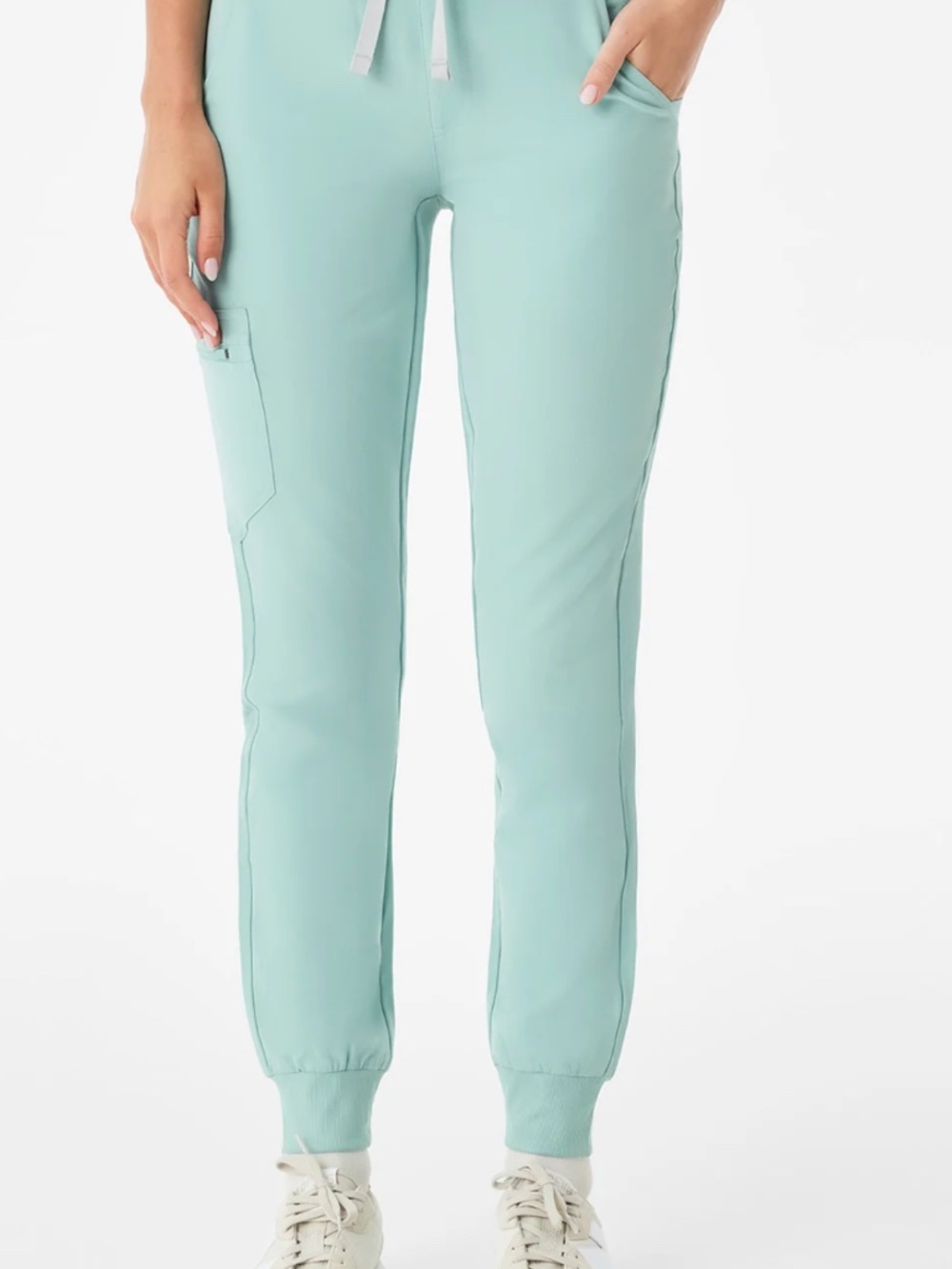 FIGS Zamora Jogger Scrub Pants Women's Small Regular Sea Glass NWT FIONx - Picture 10 of 11
